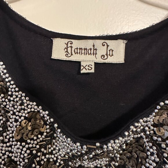 Hannah Jo Beaded Vintage Mini Dress - Picture 5 of 6